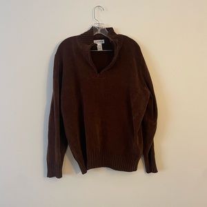 Drapers and Damon’s Vintage Brown Half Zip Pull Over